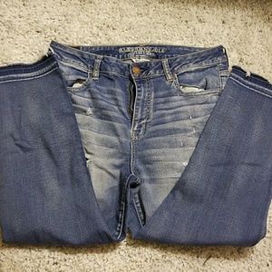 American eagle high rise jegging crop